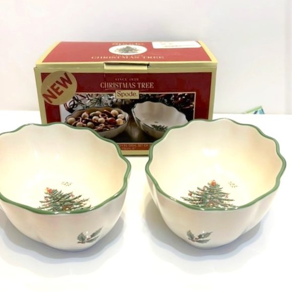 Spode Flude Oval Dish set of 2 - Picture 1 of 3